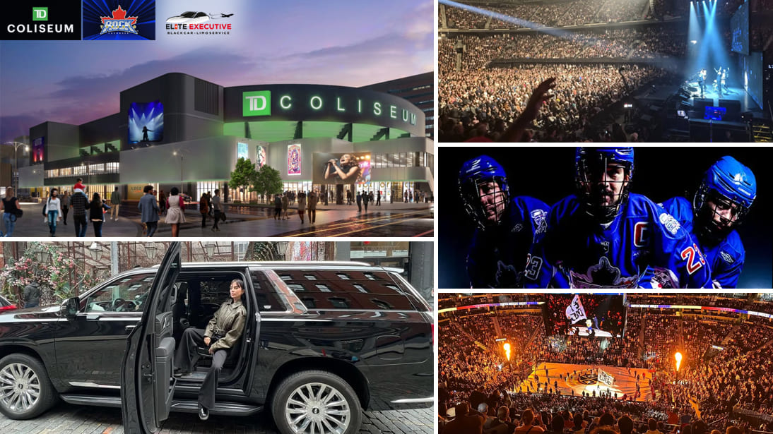 TD Coliseum limo & VIP Chauffeur Service, Private Shuttle Service to TD Coliseum, Toronto Rock Game Day Limo Service, Luxury Transportation to TD Coliseum, Concert Limo Hamilton Ontario