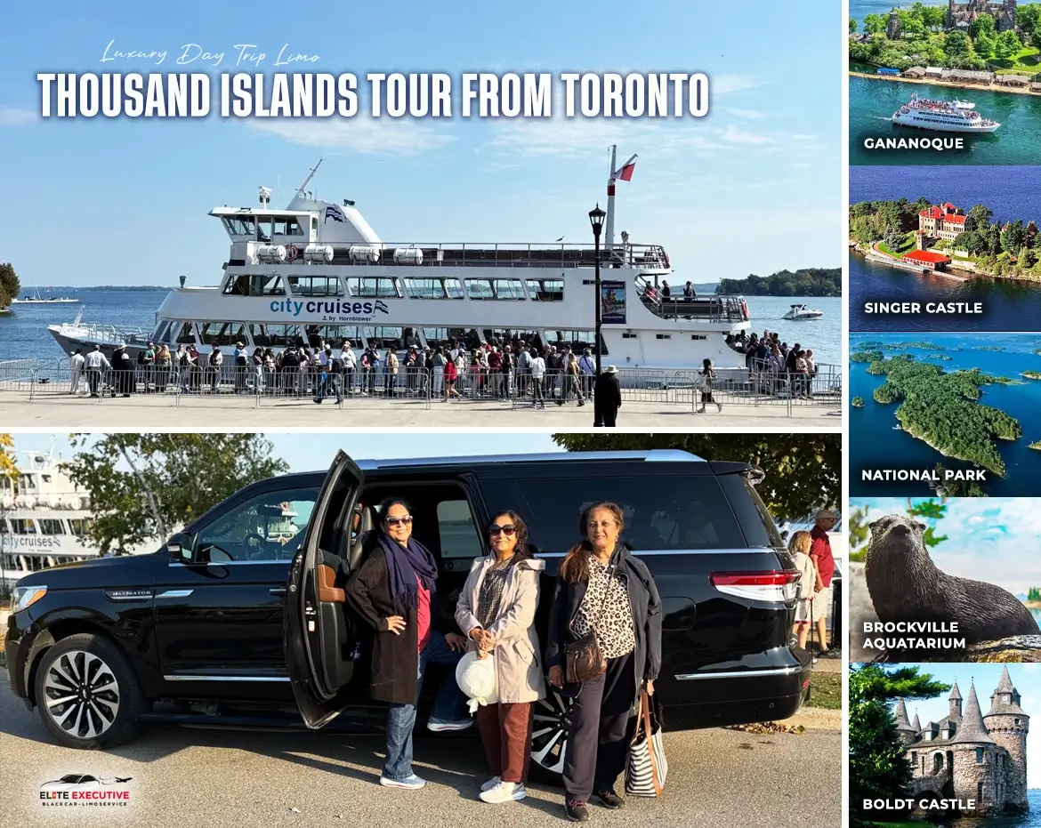 Families and groups enjoying a comfortable, stress-free private day trip to the Thousand Islands from Toronto.